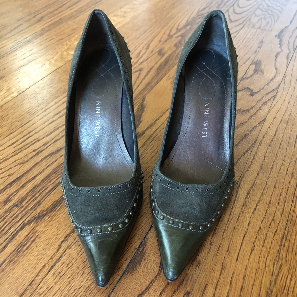 Nine West Suede/Leather Heel